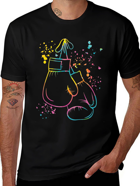 Boxing Gloves Graphic Tee - Colorful Punch