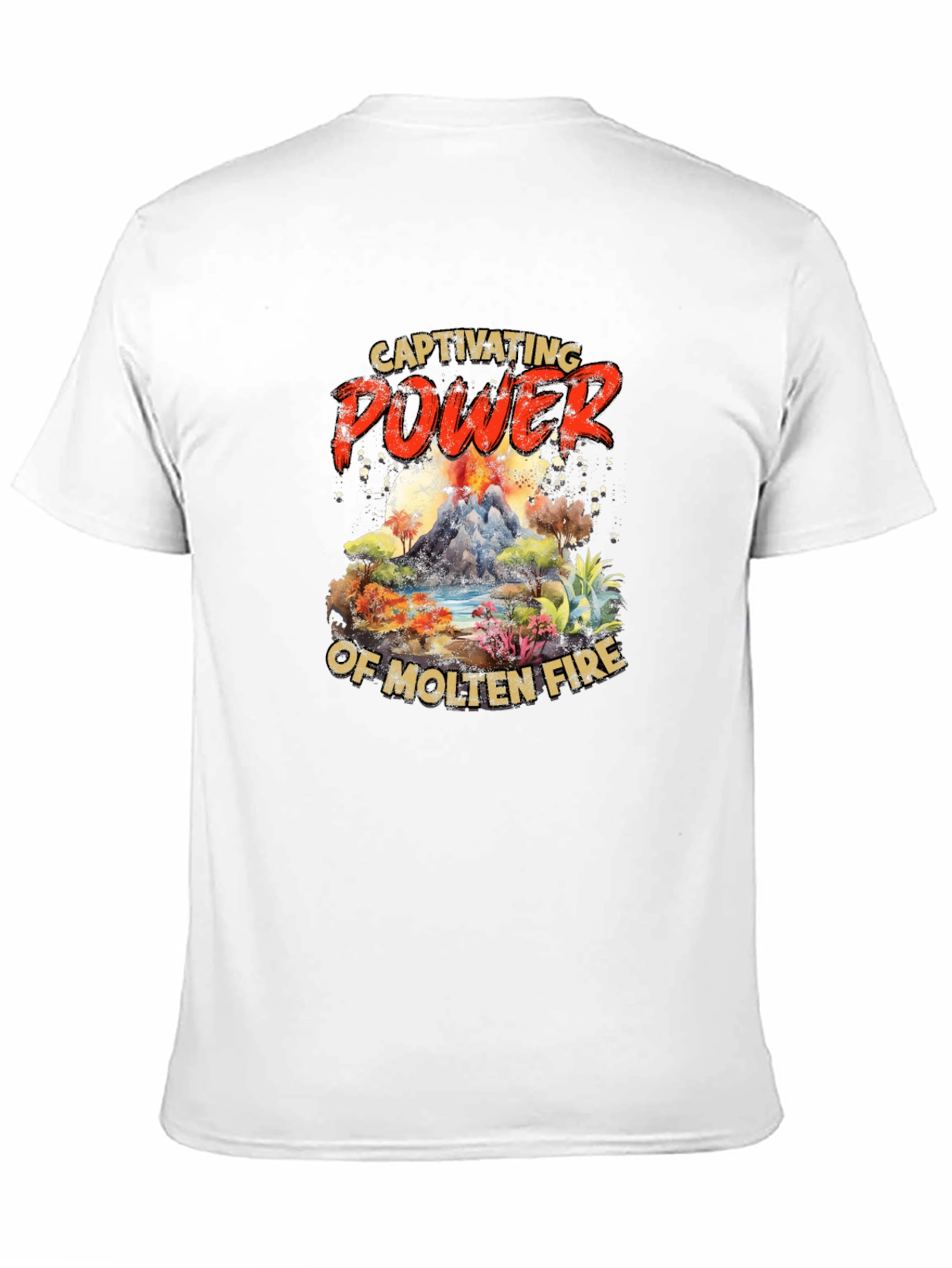 Captivating Power Molten Fire Graphic Tee
