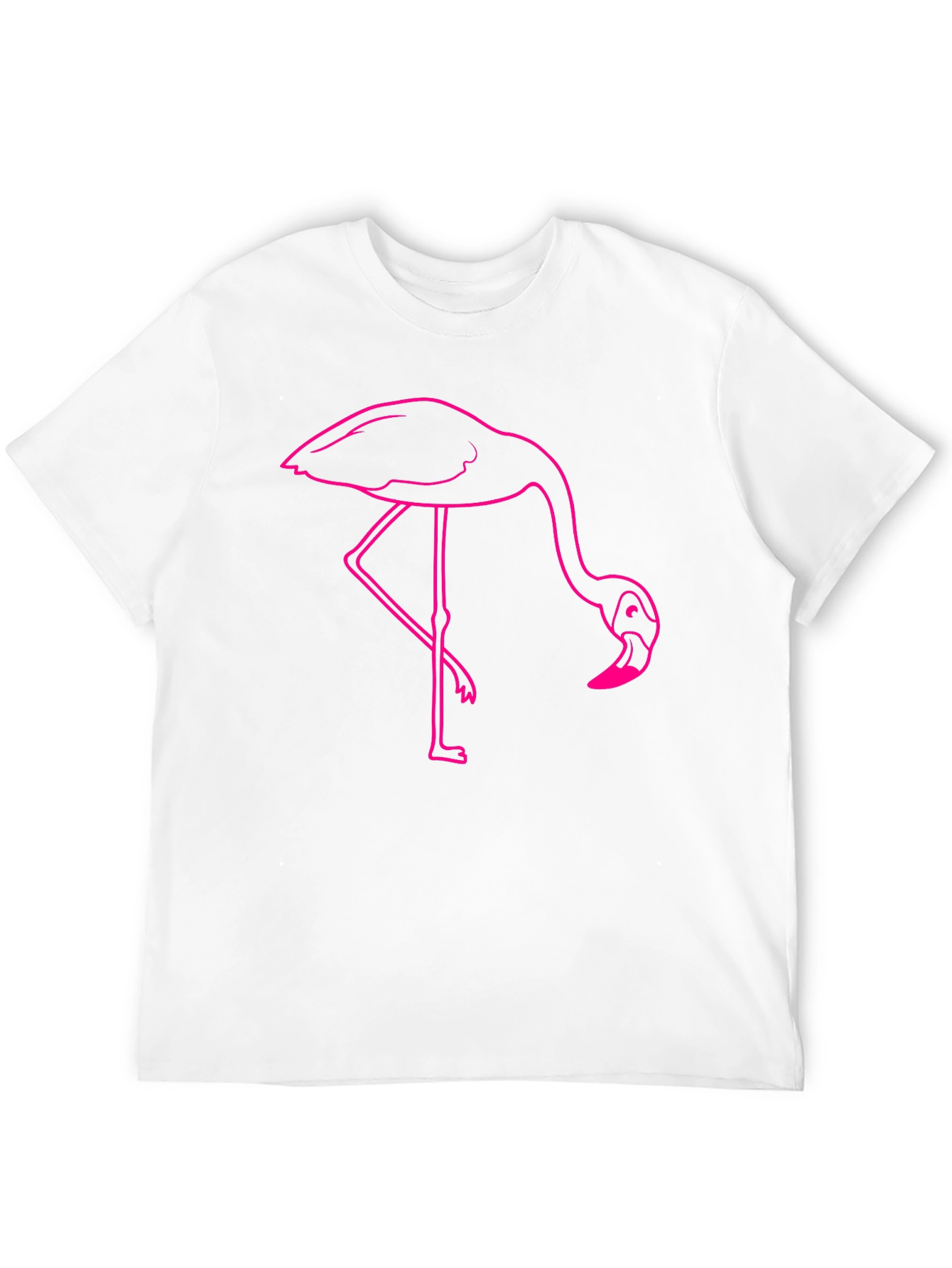 Flamingo Graphic Tee - Casual Black T-Shirt