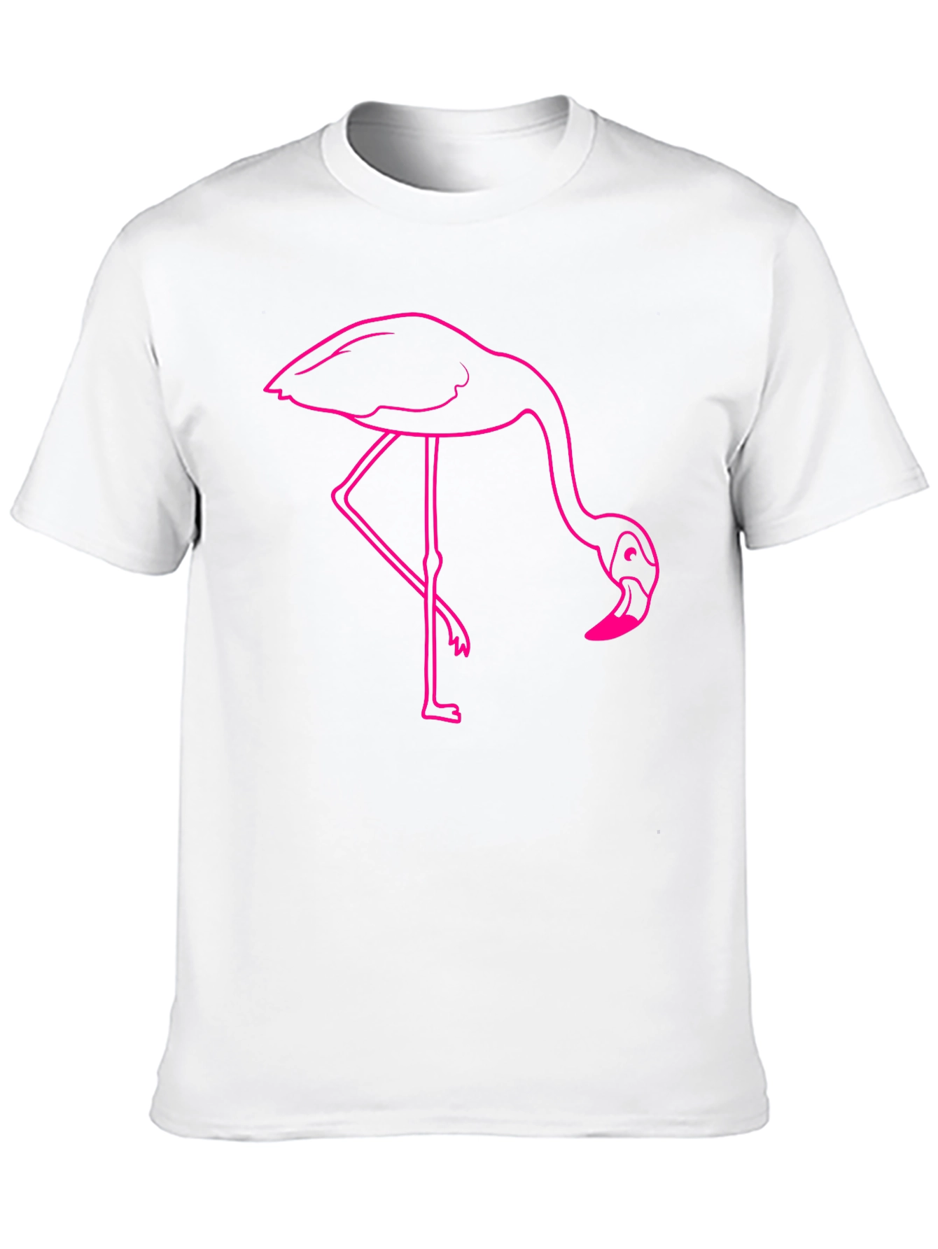Flamingo Graphic Tee - Casual Black T-Shirt