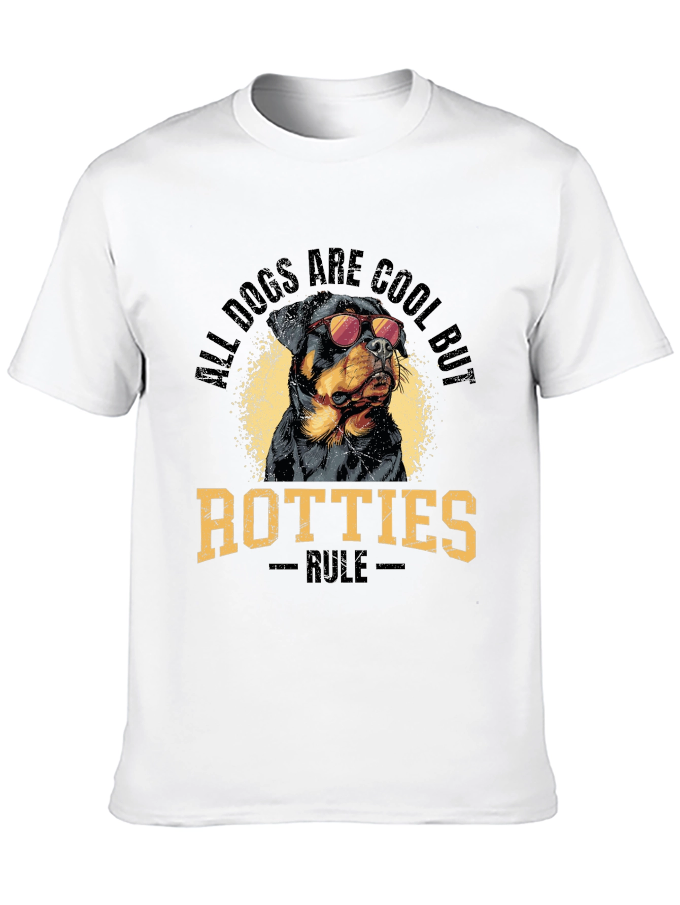Cool Rotties Rule Black T-Shirt