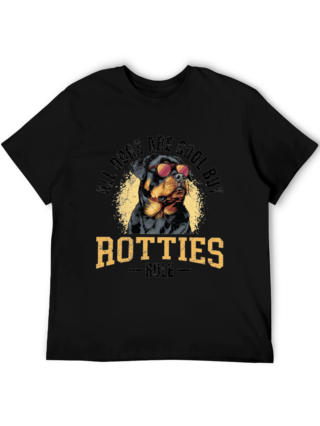 Cool Rotties Rule Black T-Shirt