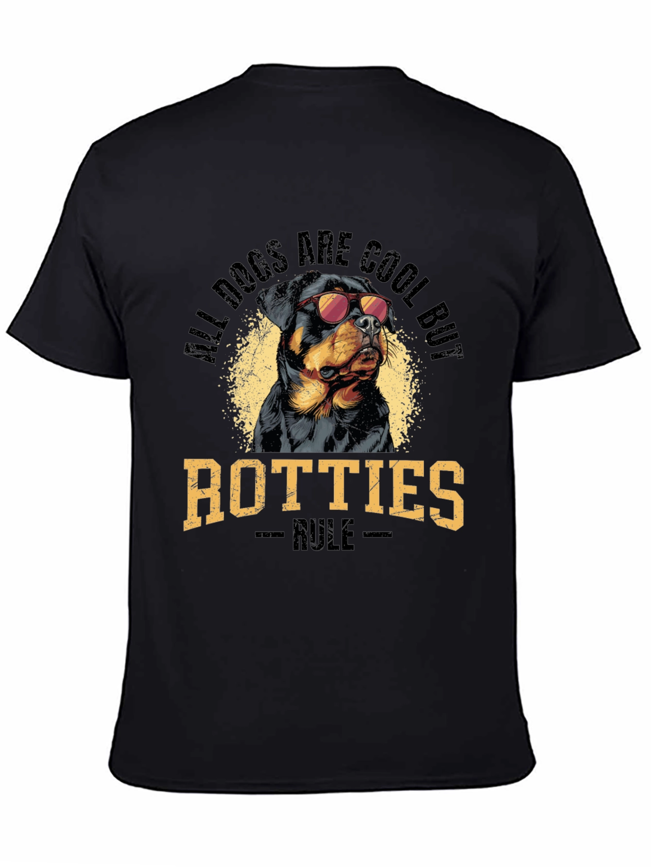 Cool Rotties Rule Black T-Shirt