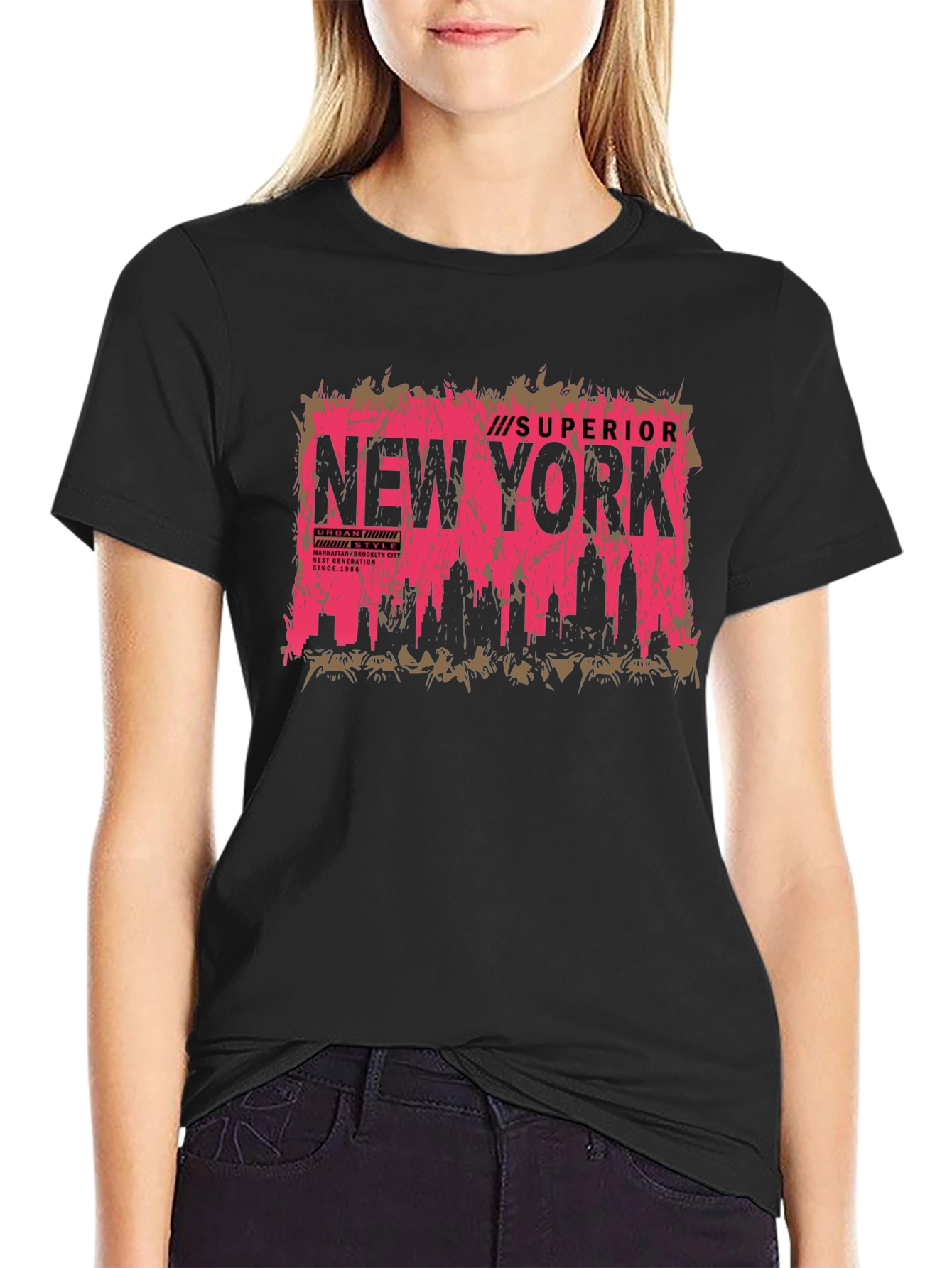 New York City Skyline T-Shirt - Urban Style