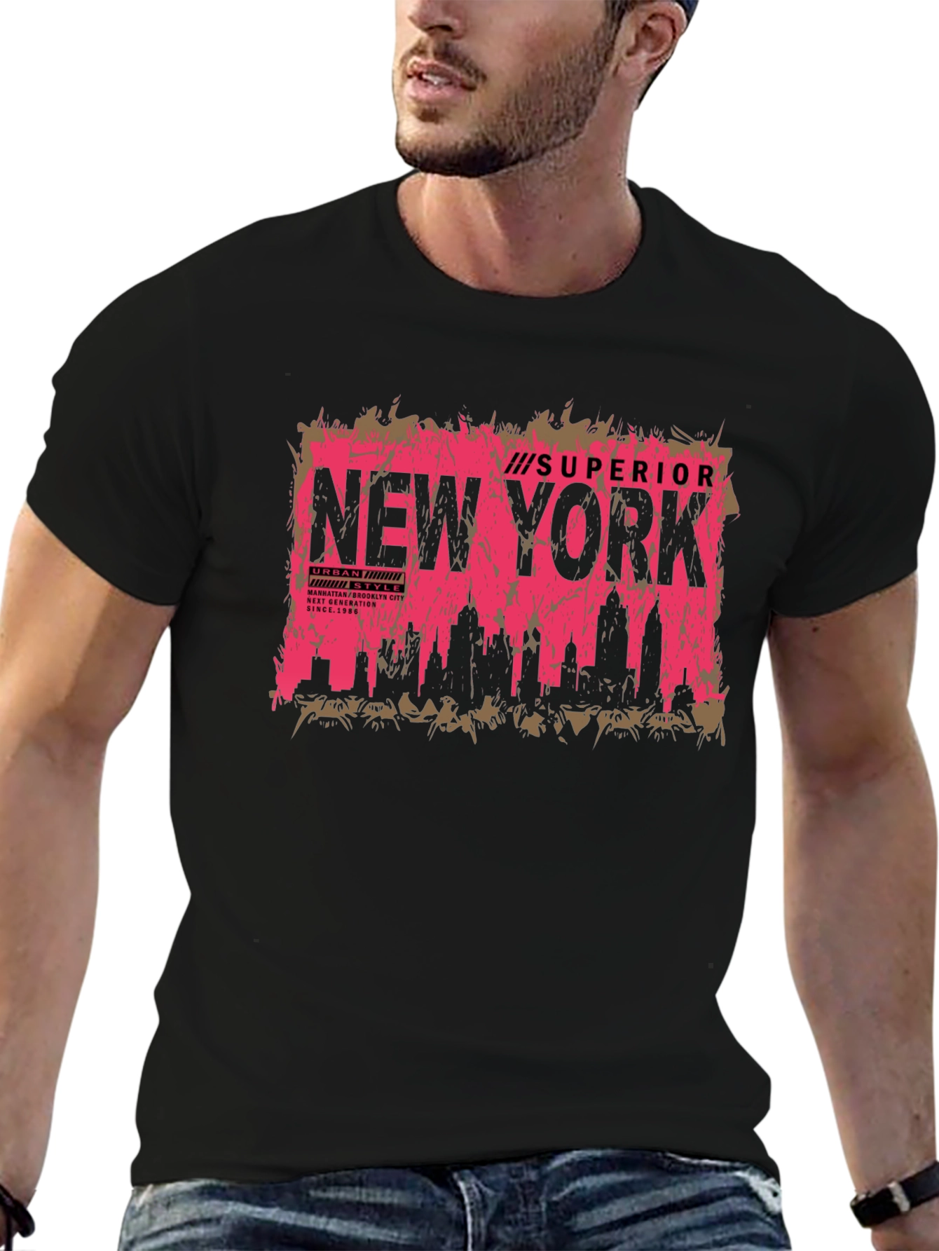 New York City Skyline T-Shirt - Urban Style