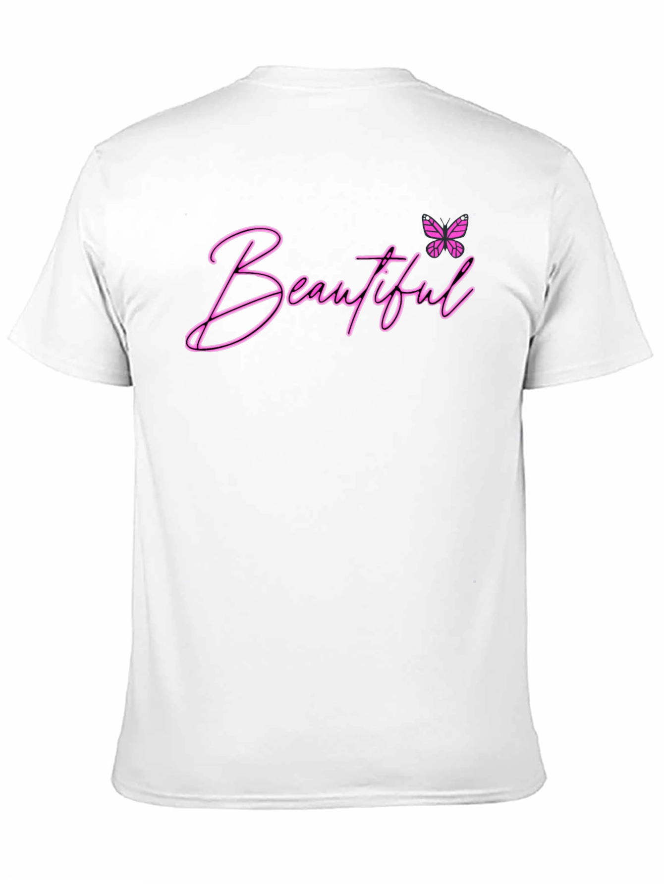 Beautiful Butterfly Graphic Tee - Black