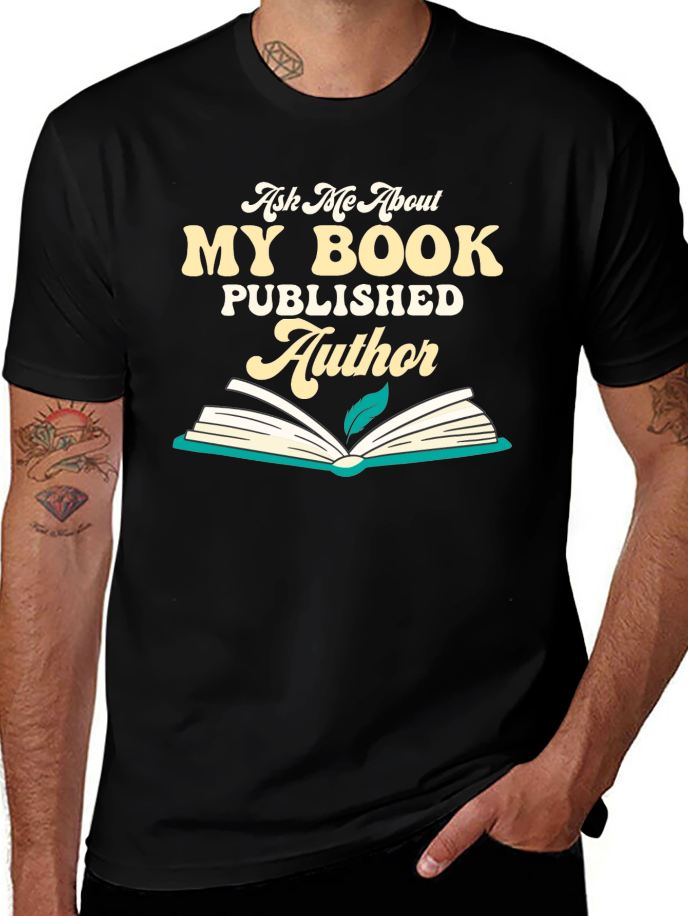 Author T-Shirt: Ask Me About My Book
