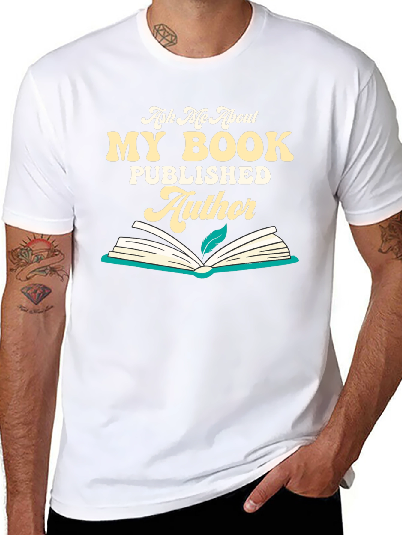 Author T-Shirt: Ask Me About My Book