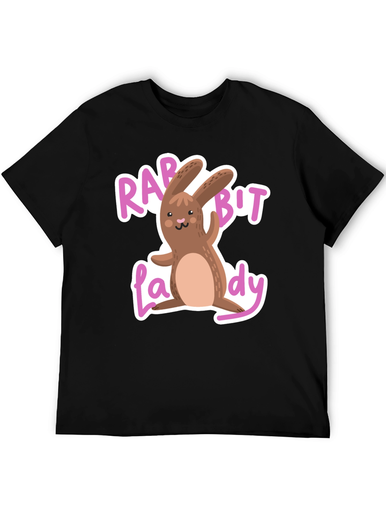 Rabbit Lady Graphic Tee - Cute Easter T-Shirt