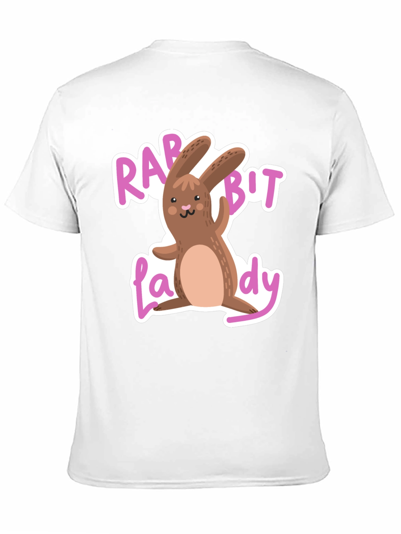 Rabbit Lady Graphic Tee - Cute Easter T-Shirt
