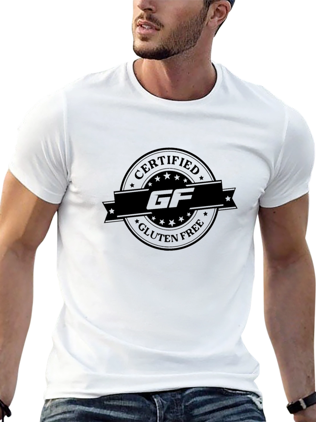 Certified Gluten-Free Black T-Shirt