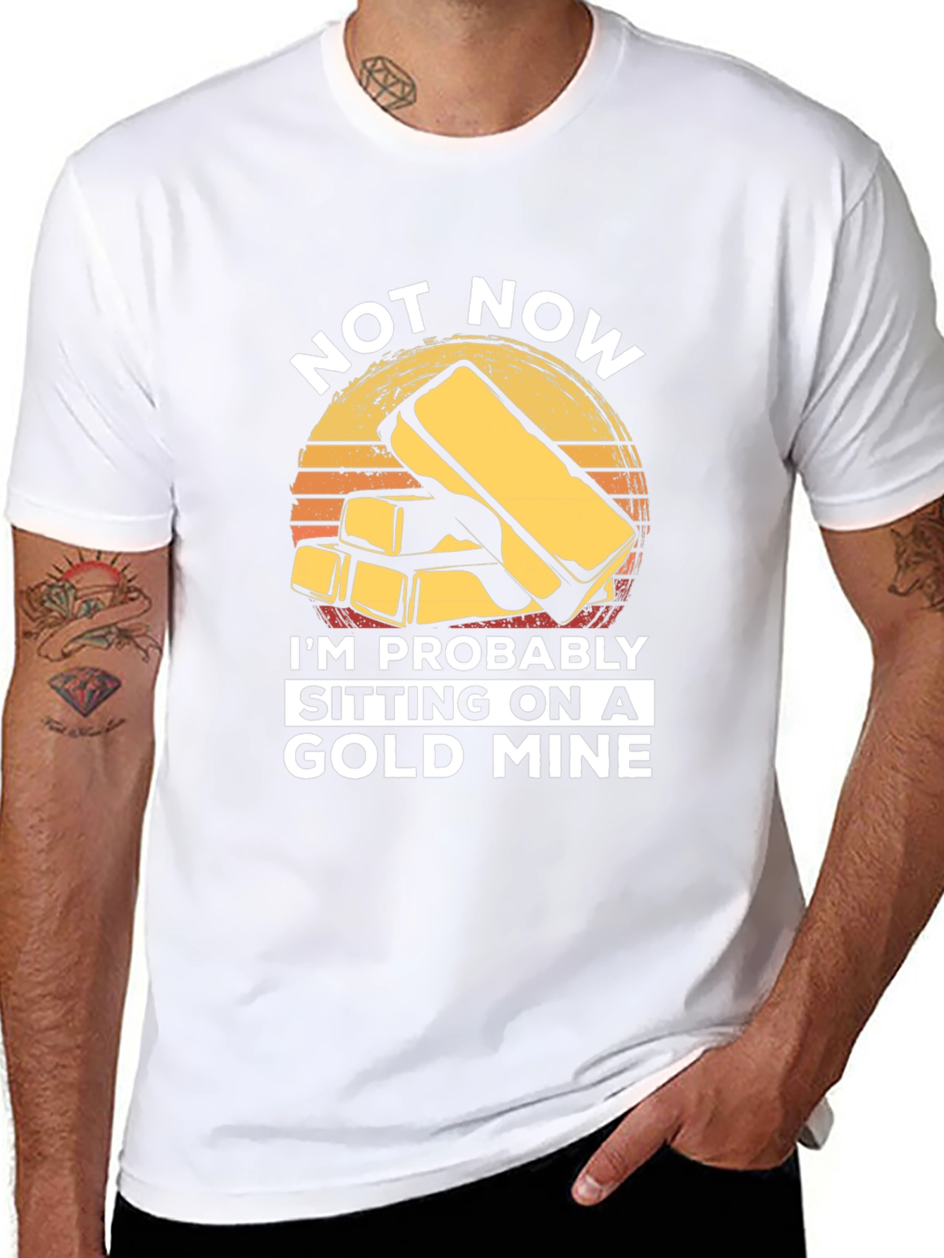 Gold Mine Graphic T-Shirt - Funny Humor Tee