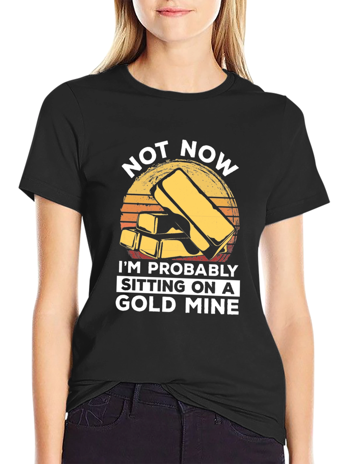 Gold Mine Graphic T-Shirt - Funny Humor Tee
