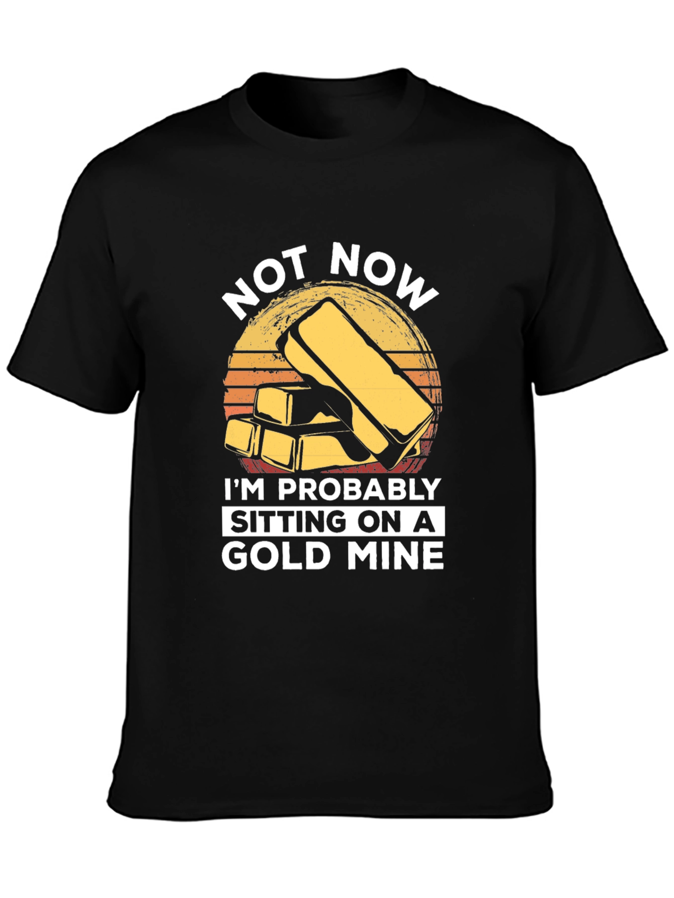 Gold Mine Graphic T-Shirt - Funny Humor Tee