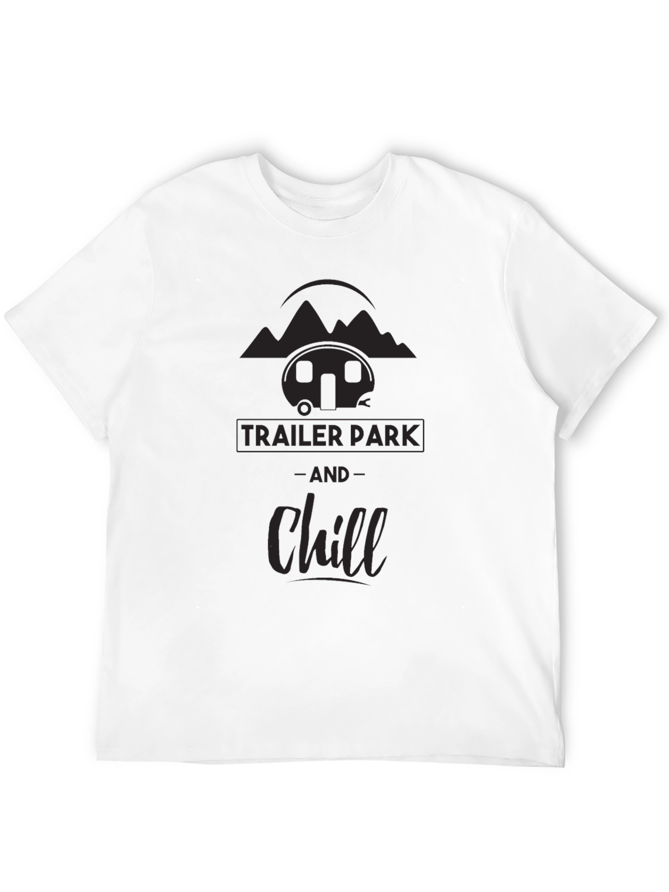 Trailer Park & Chill Graphic Tee - Black