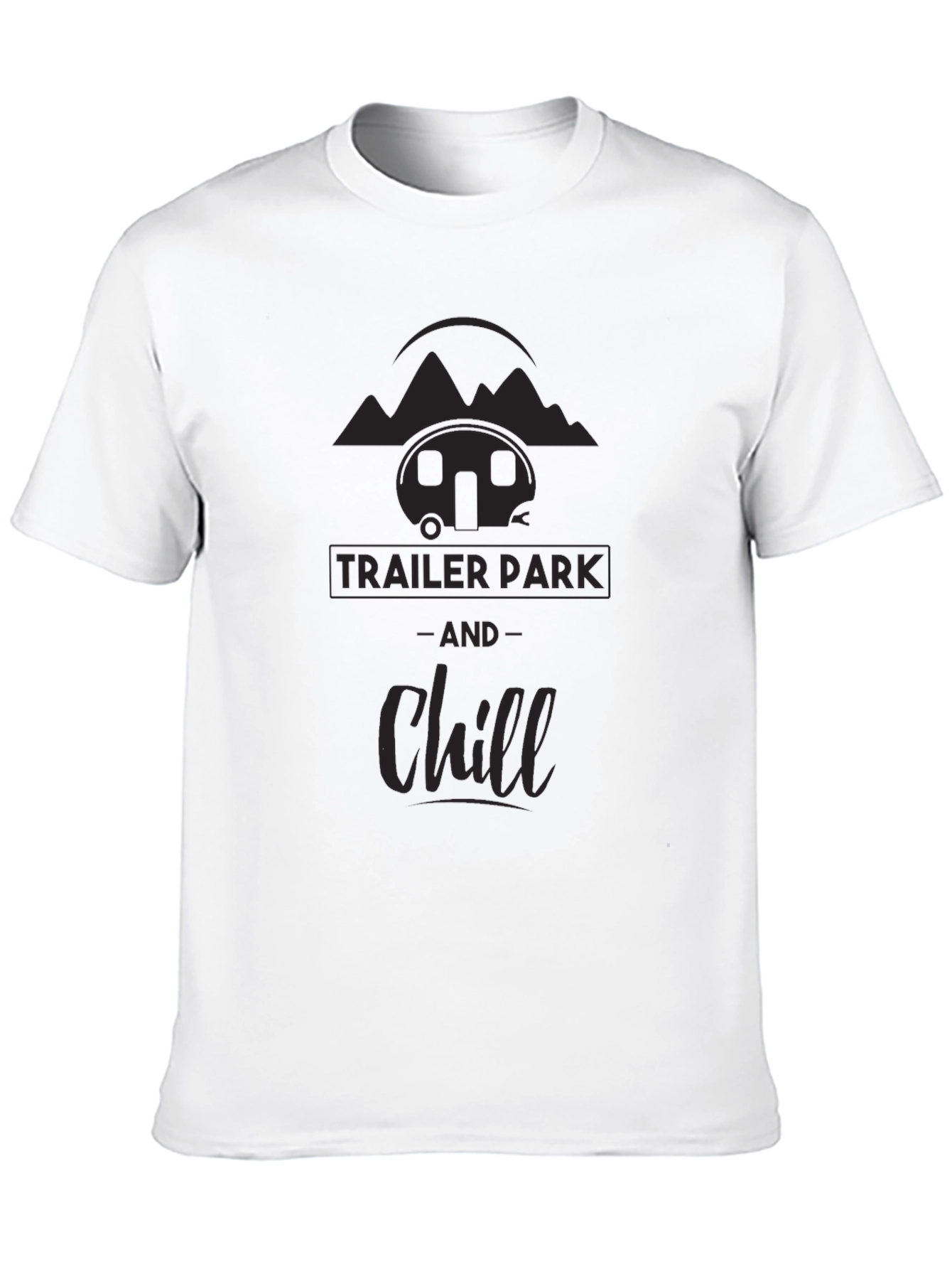 Trailer Park & Chill Graphic Tee - Black