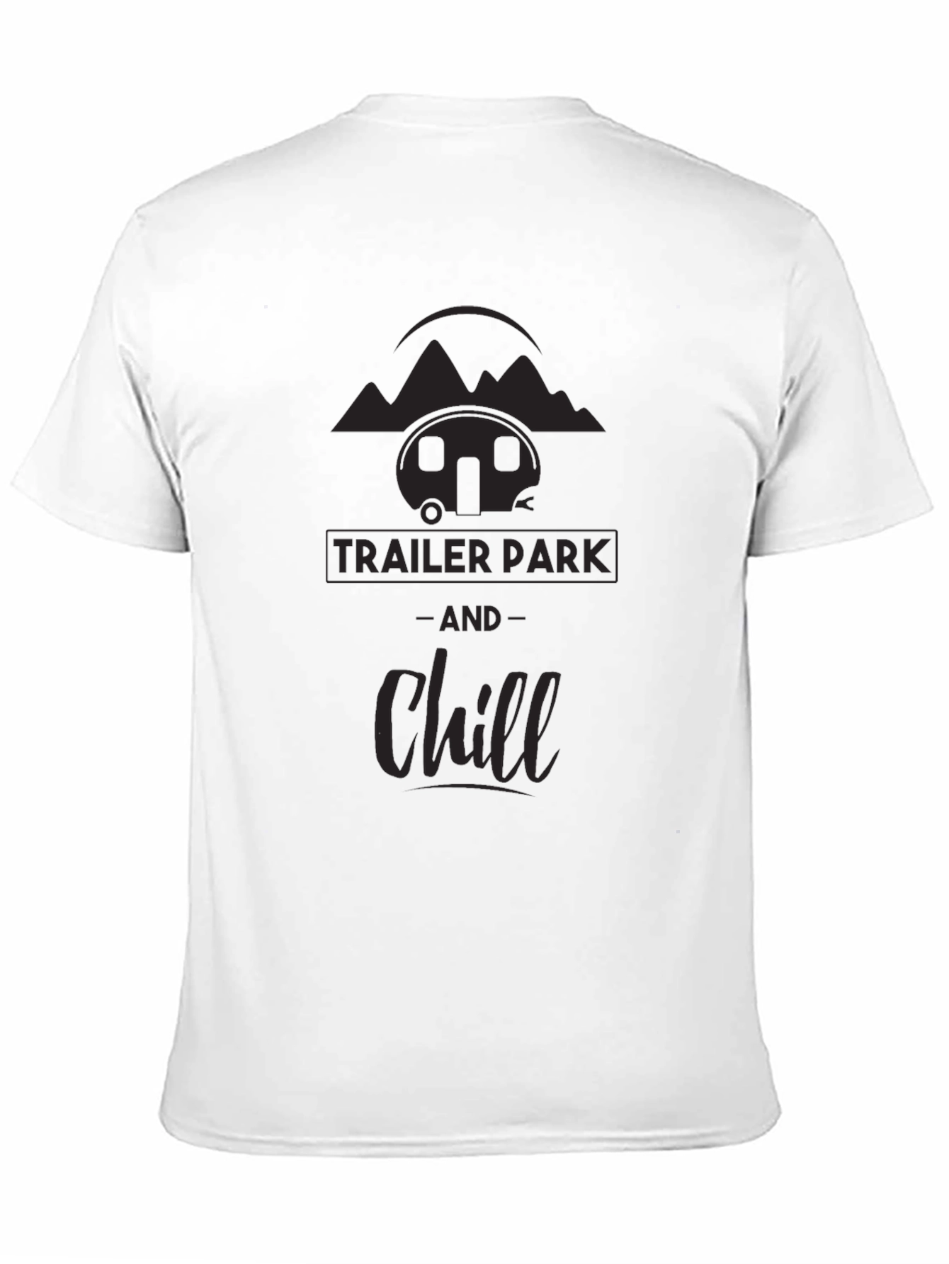 Trailer Park & Chill Graphic Tee - Black