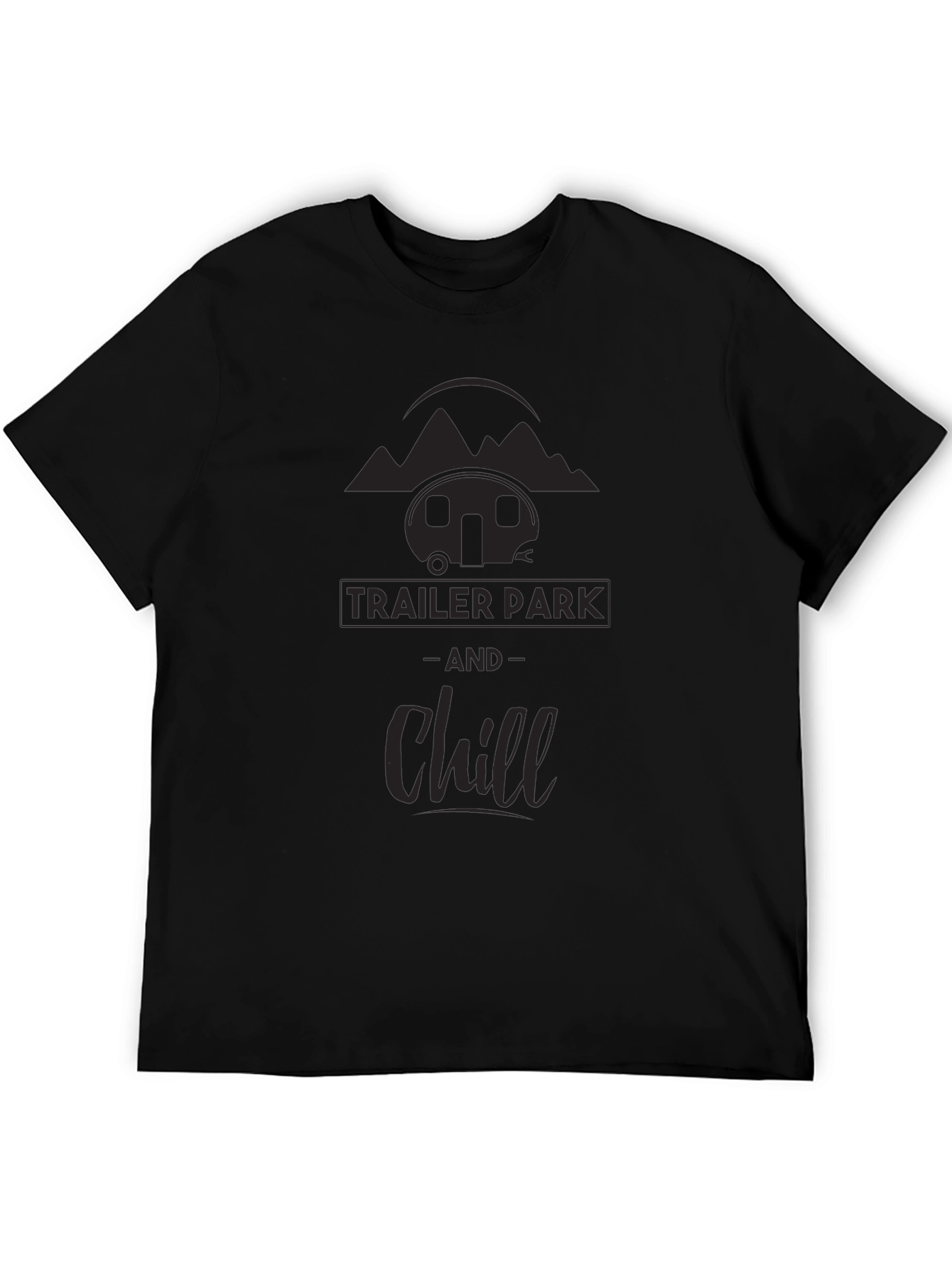 Trailer Park & Chill Graphic Tee - Black