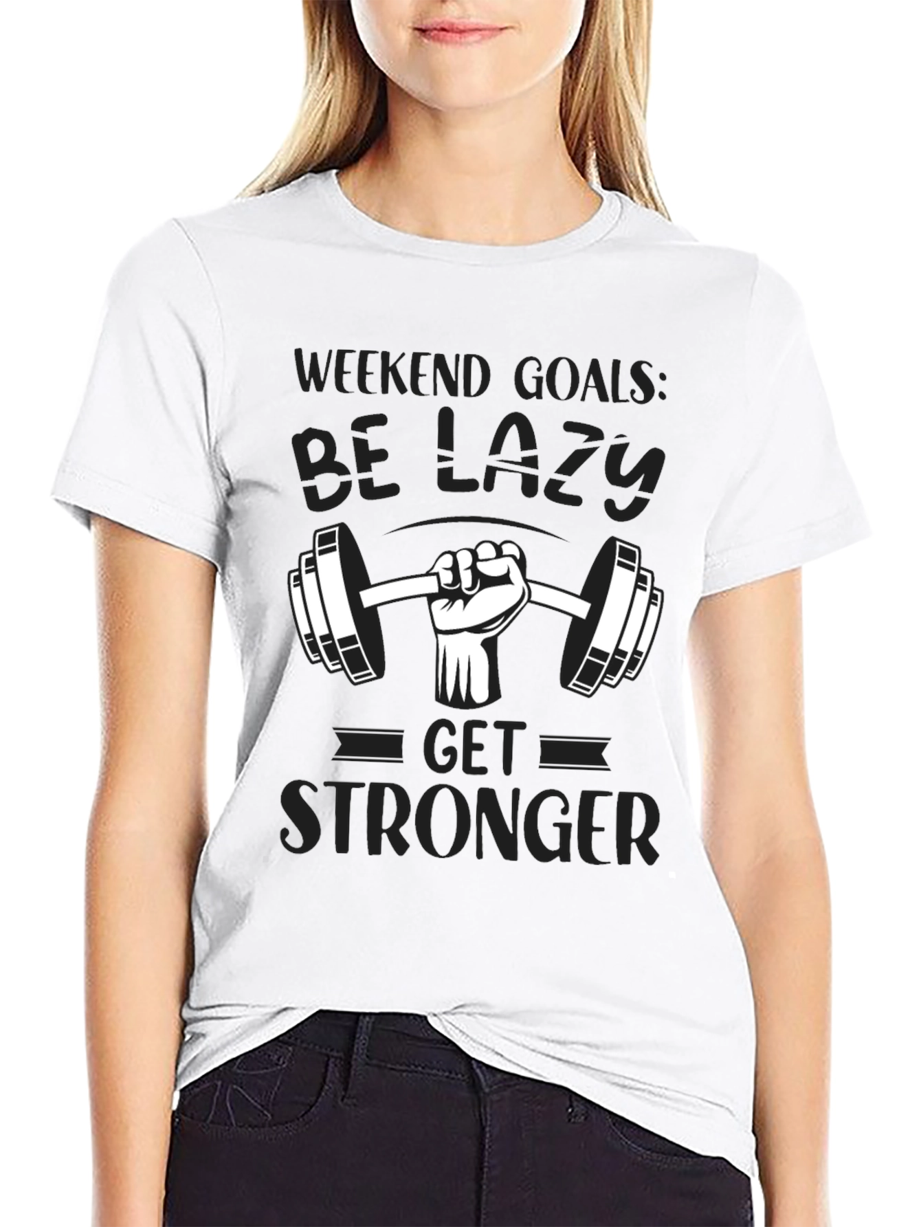 Weekend Goals Lazy Gym T-Shirt