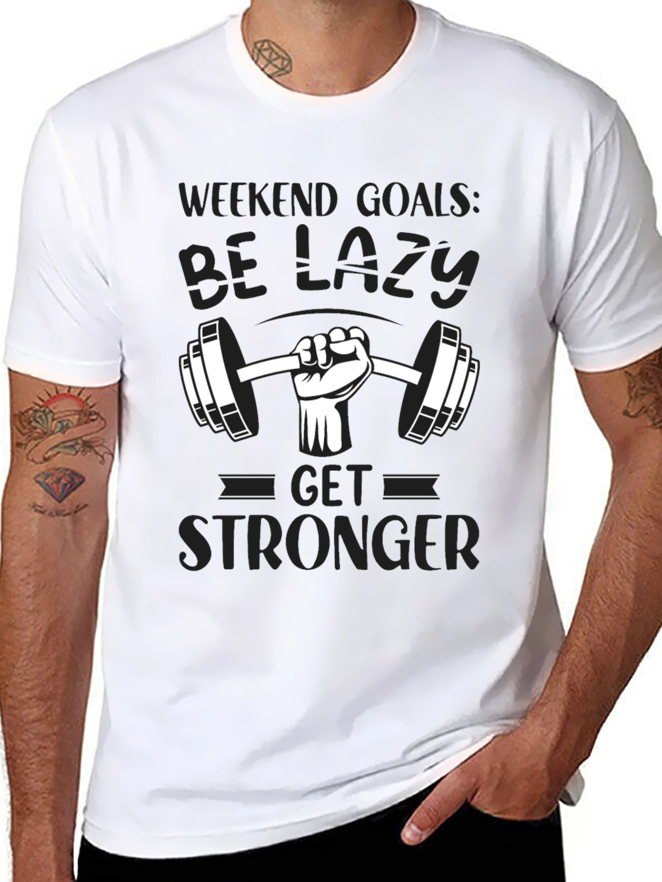 Weekend Goals Lazy Gym T-Shirt