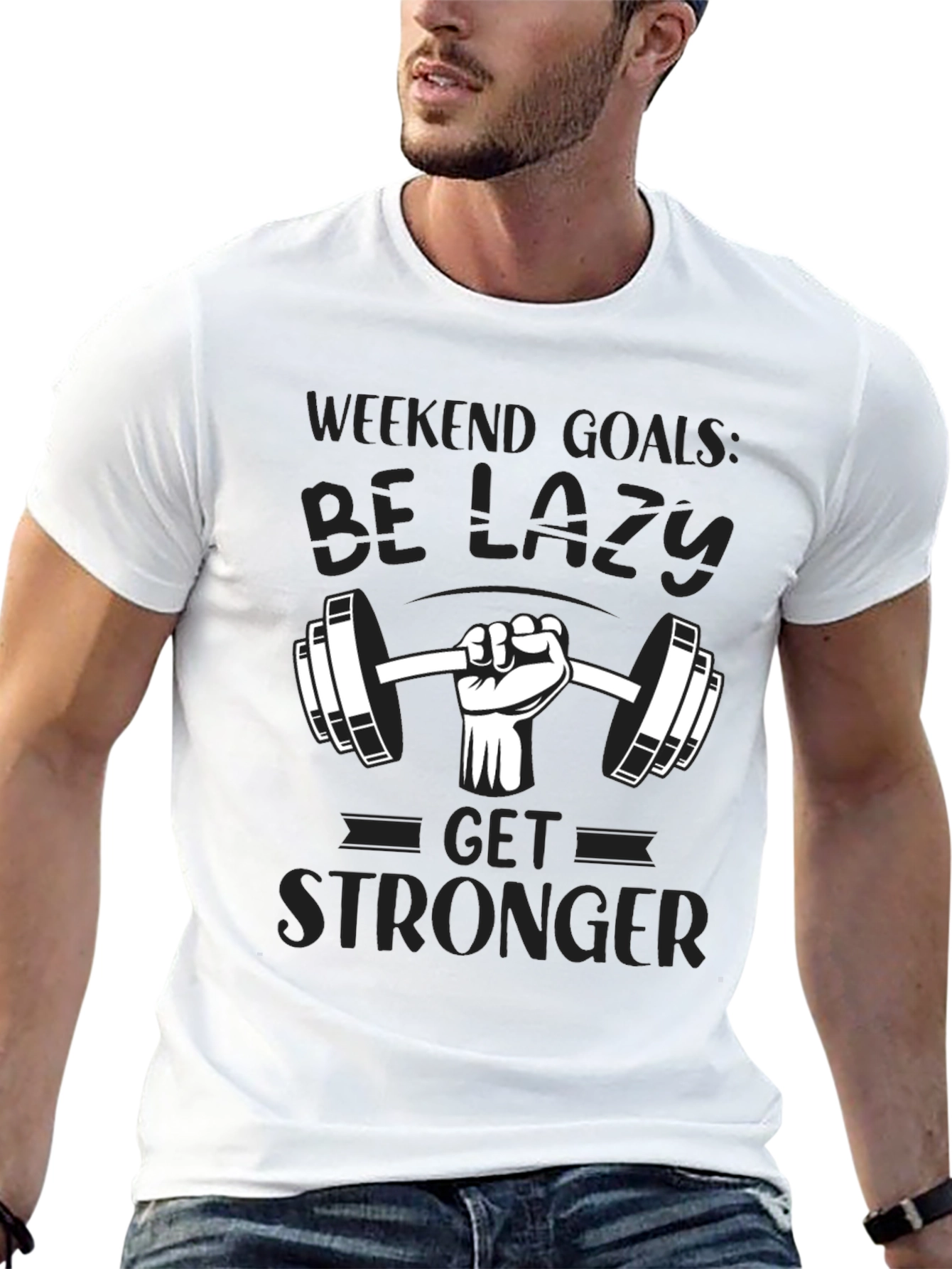 Weekend Goals Lazy Gym T-Shirt