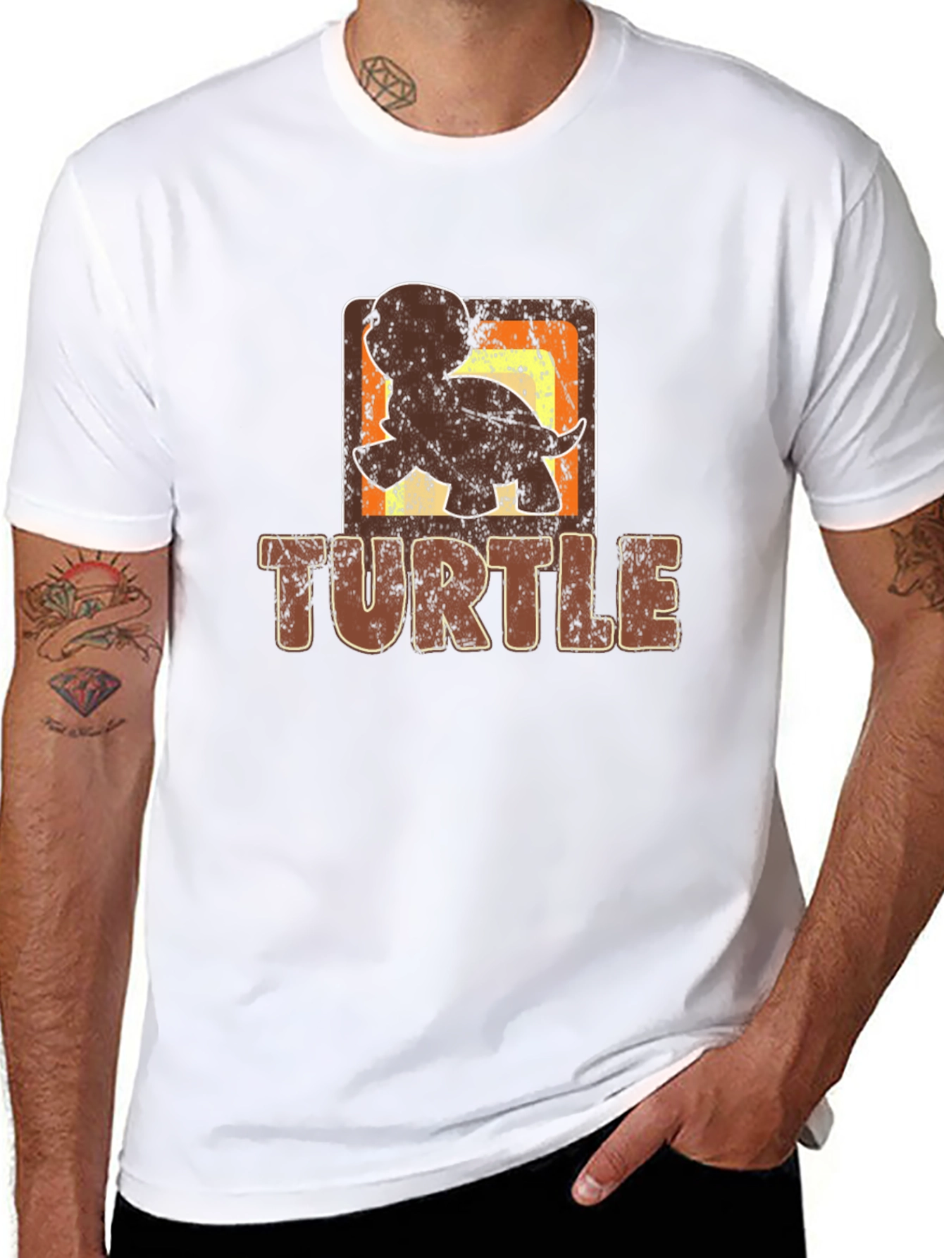Retro Turtle Graphic Tee - Unique Design