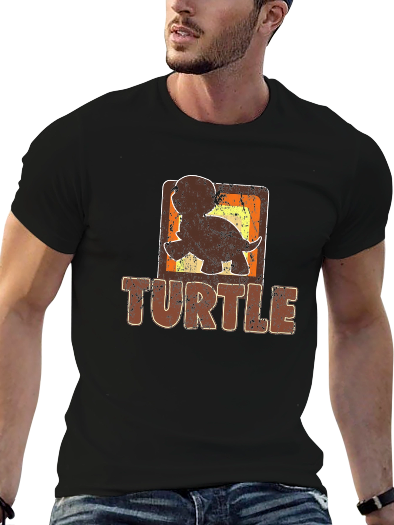 Retro Turtle Graphic Tee - Unique Design