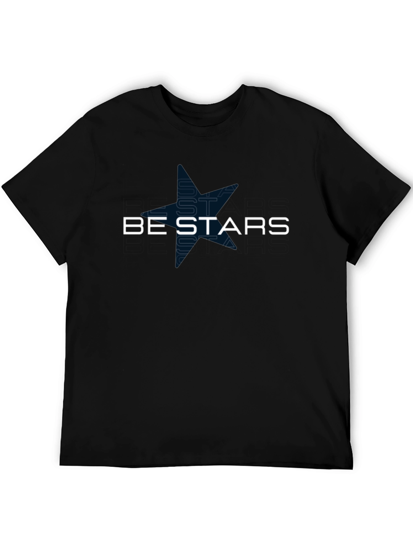 Be Stars Graphic Black T-Shirt