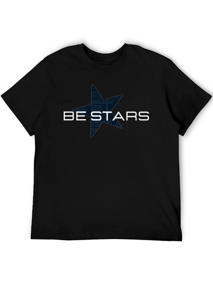 Be Stars Graphic Black T-Shirt