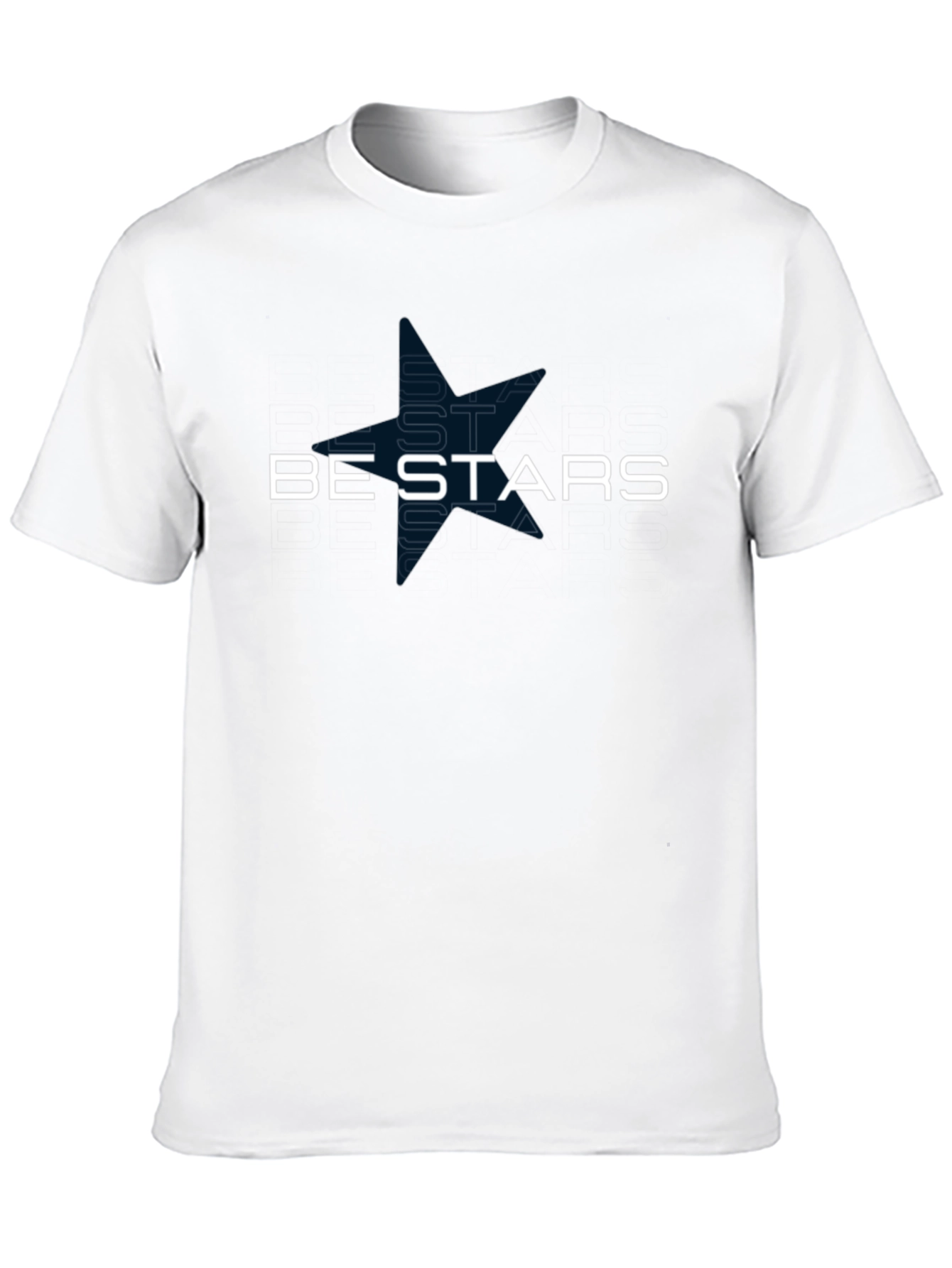 Be Stars Graphic Black T-Shirt