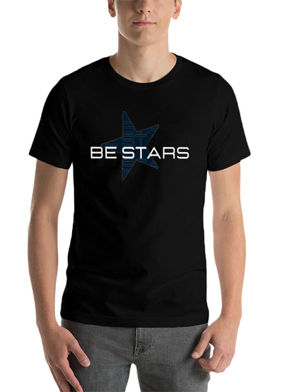 Be Stars Graphic Black T-Shirt