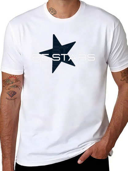 Be Stars Graphic Black T-Shirt