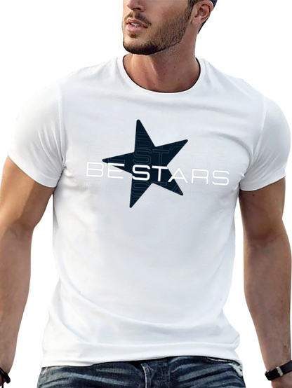 Be Stars Graphic Black T-Shirt