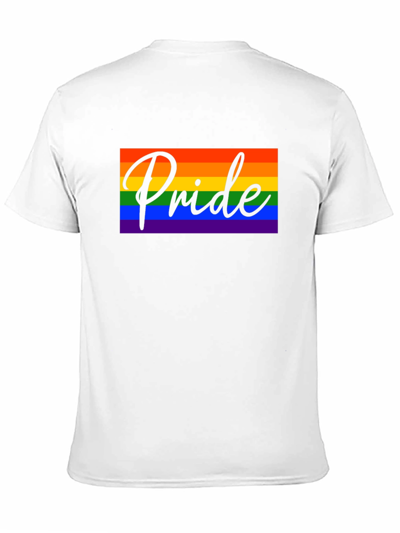 Pride Rainbow Graphic Tee - Black