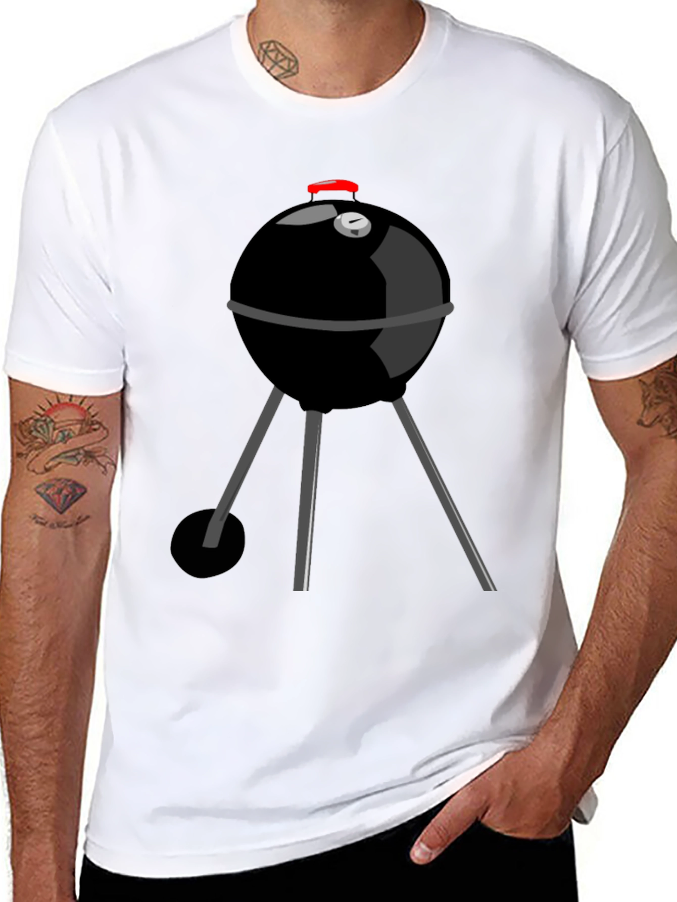 BBQ Grill Graphic Tee - Summer Cookout T-Shirt