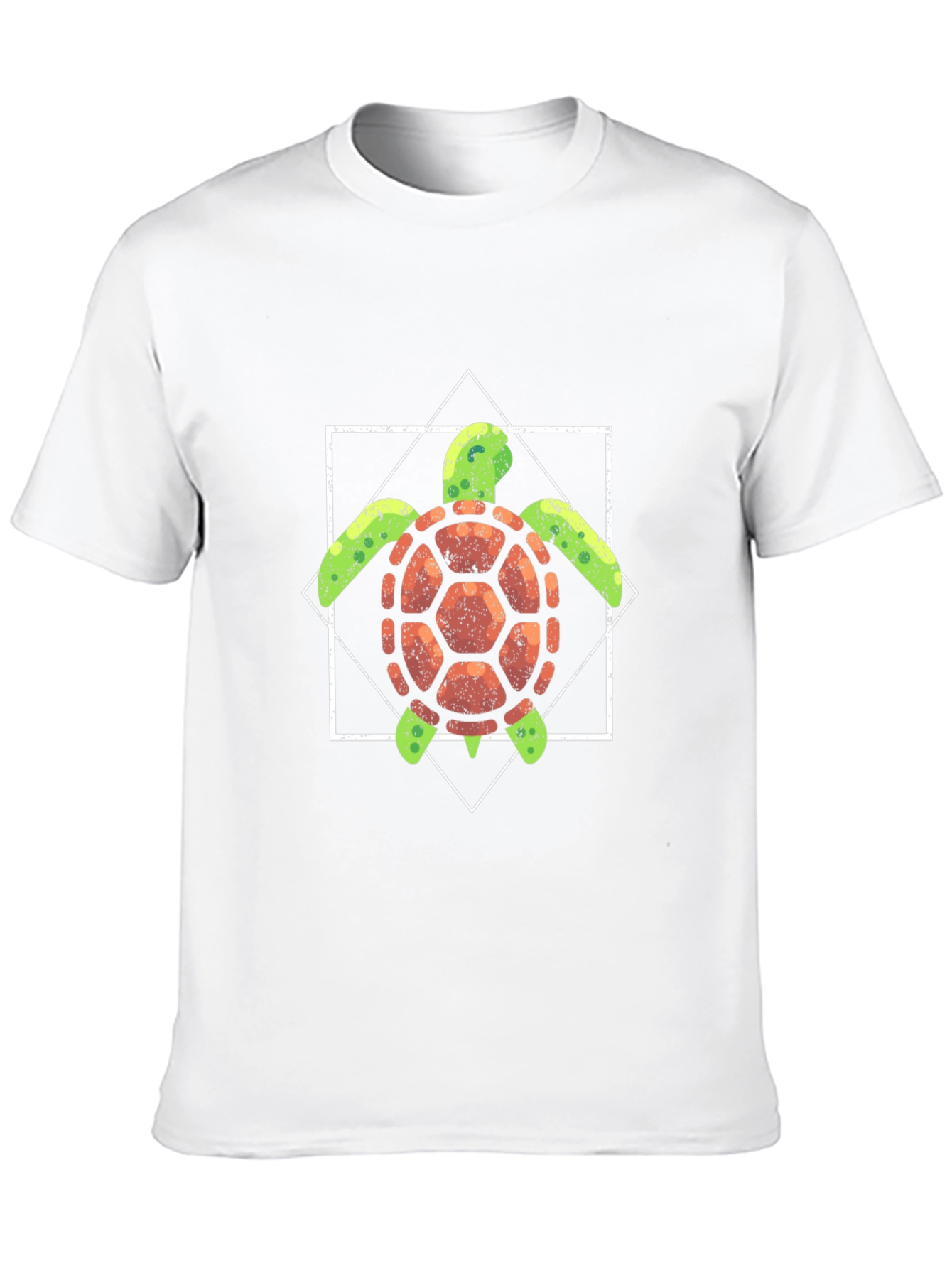 Turtle Graphic Tee - Black Cotton T-Shirt
