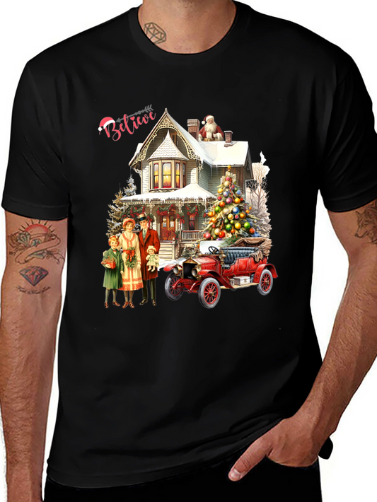 Believe Christmas Family & Car T-Shirt