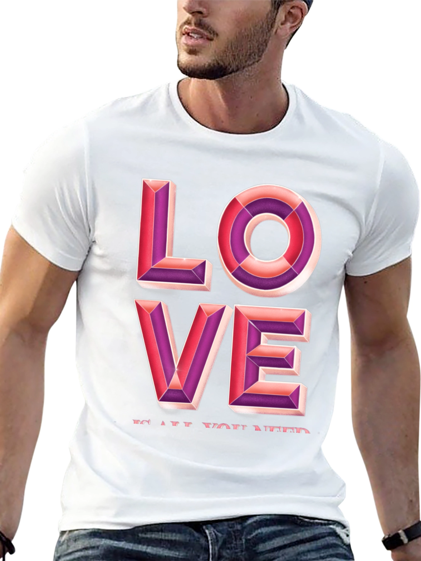 Love Graphic Tee - Black Casual T-Shirt