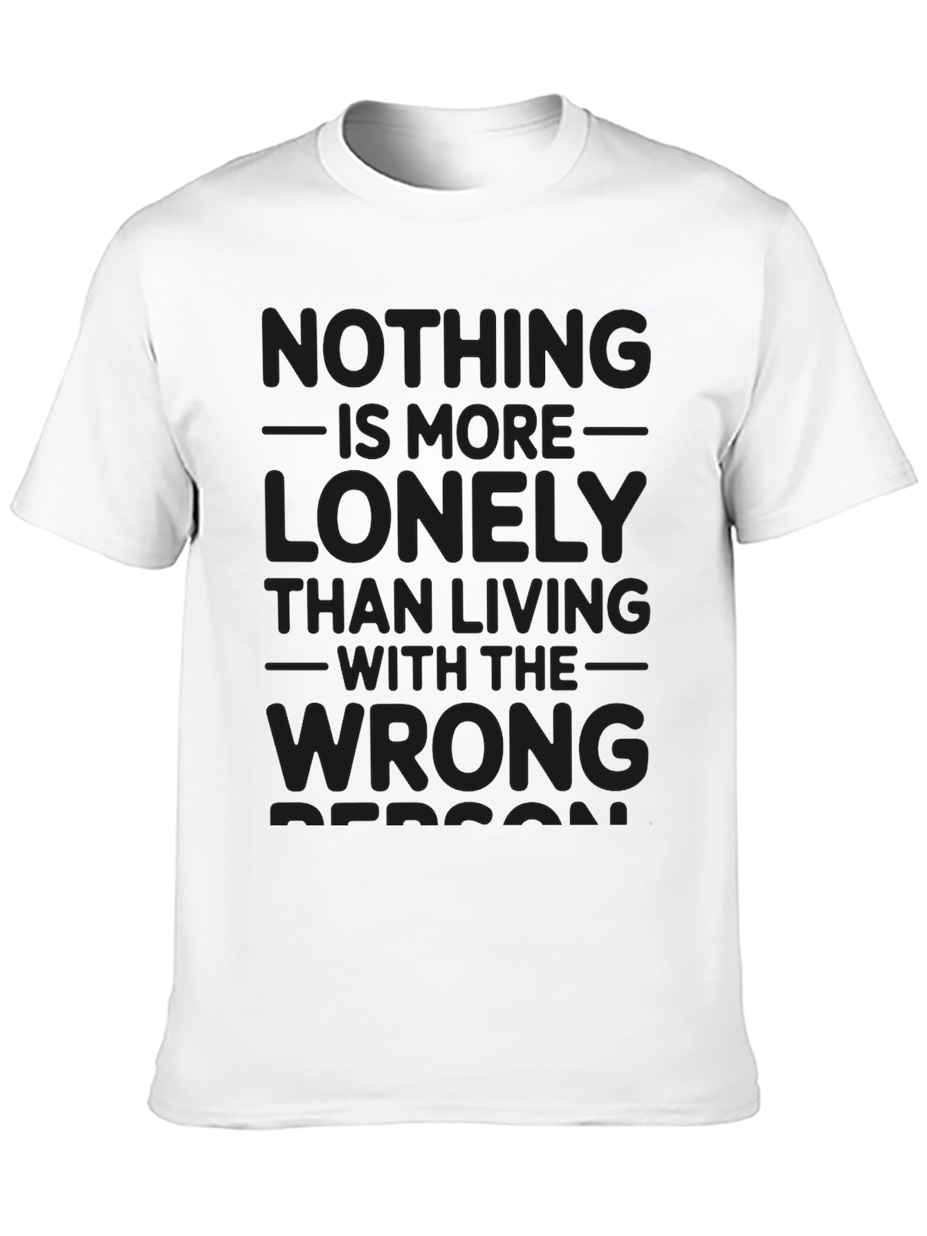 Lonely Living Graphic T-Shirt - Black
