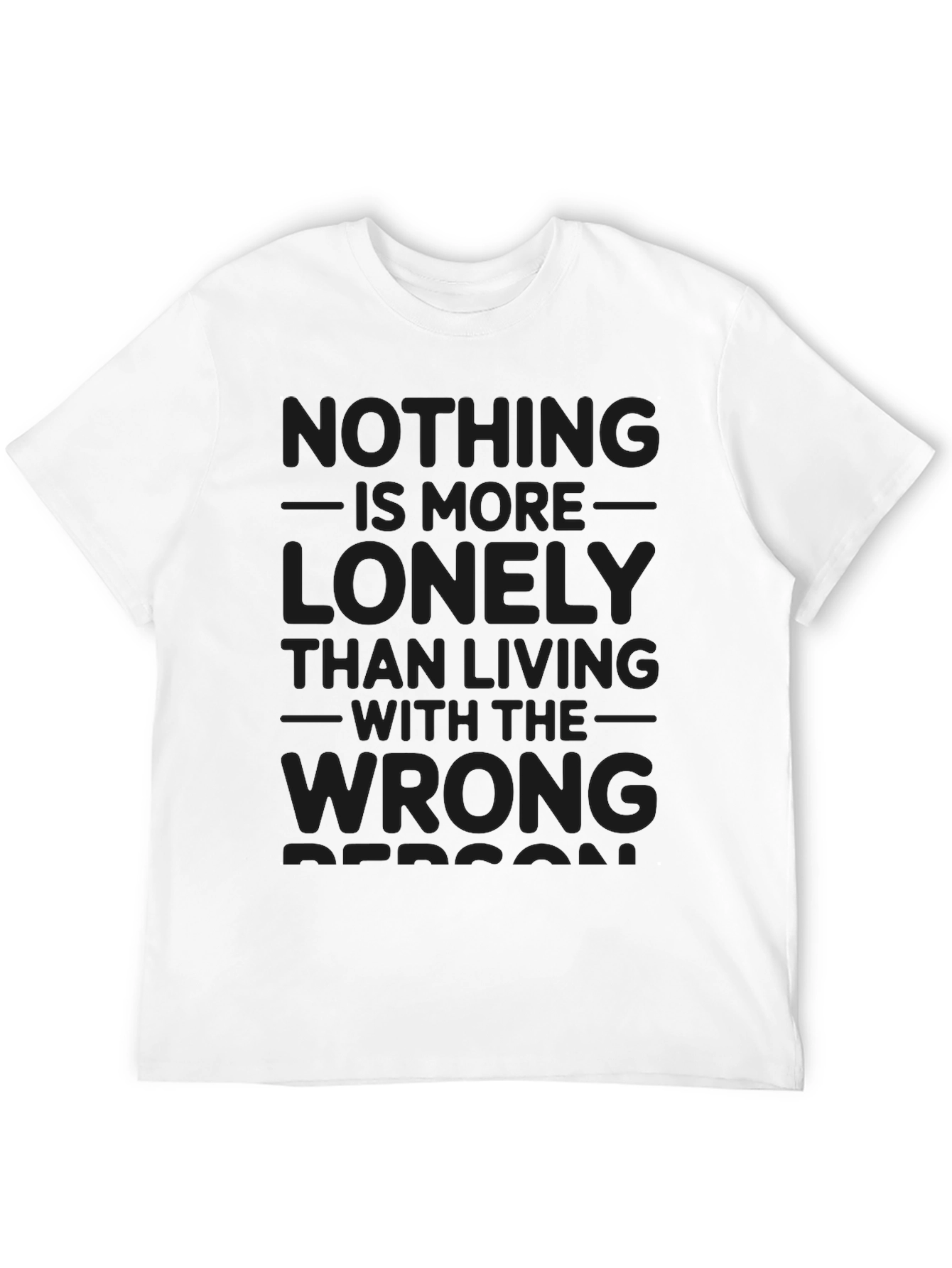 Lonely Living Graphic T-Shirt - Black