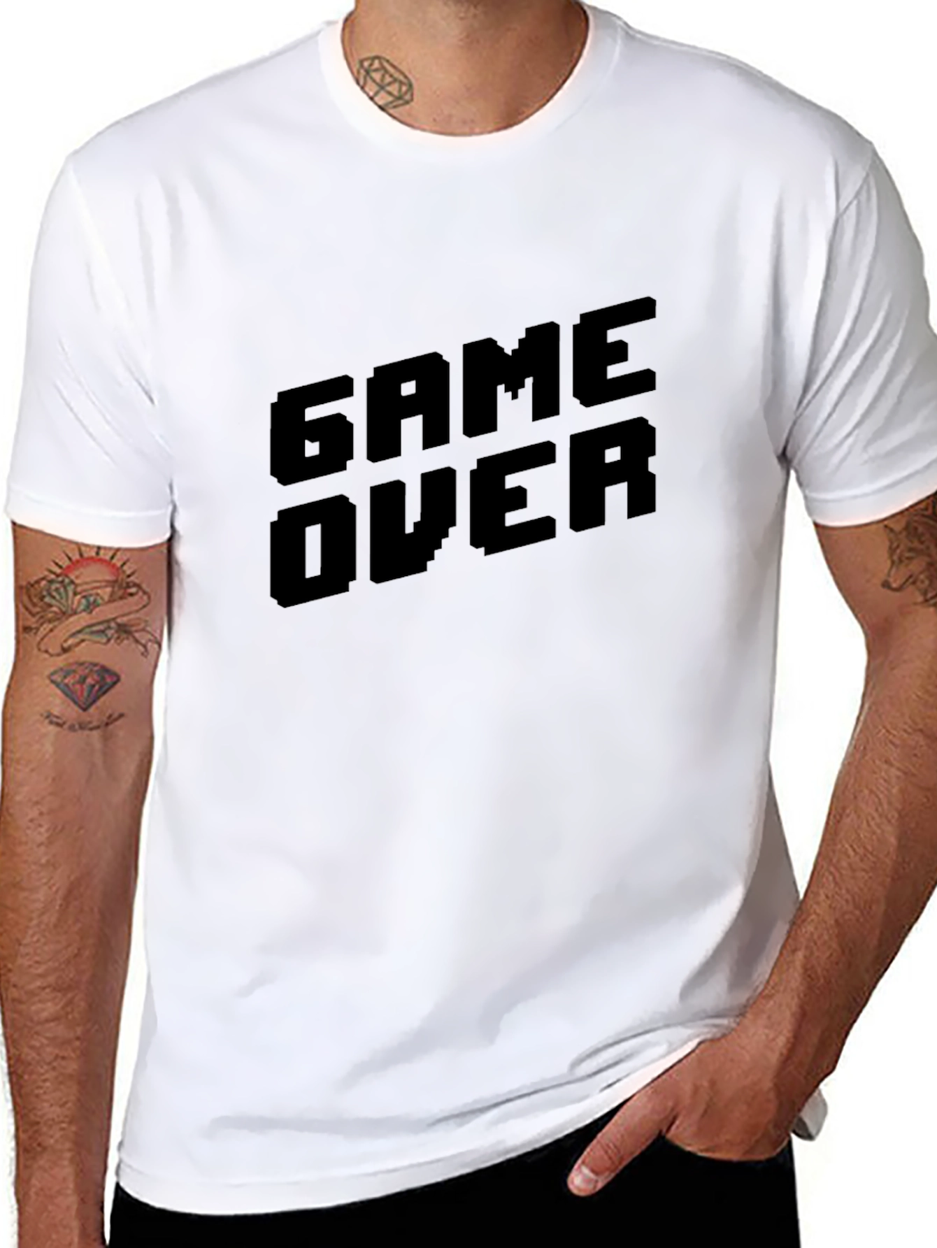 Game Over Black T-Shirt - Gamer Style Tee