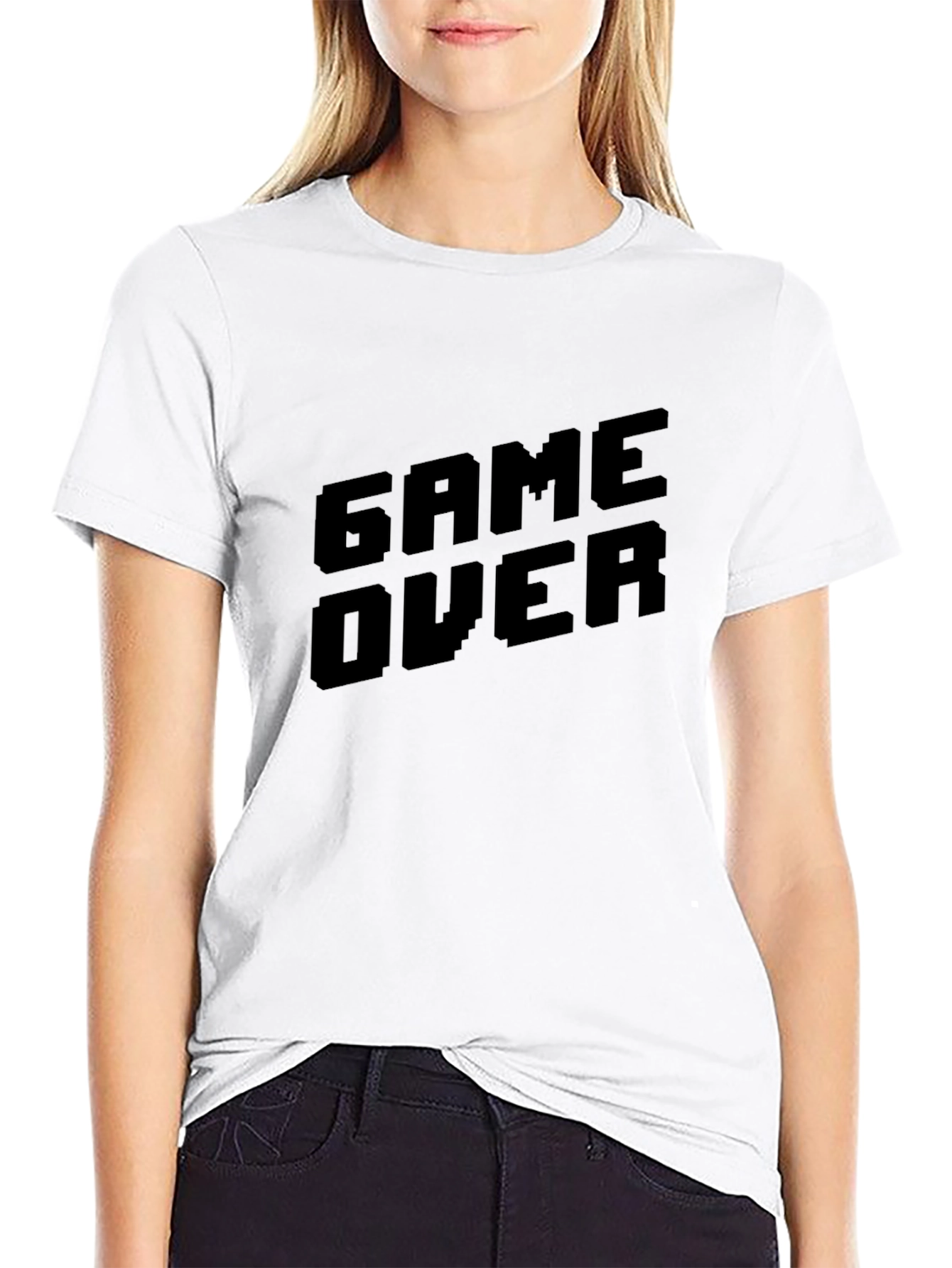 Game Over Black T-Shirt - Gamer Style Tee