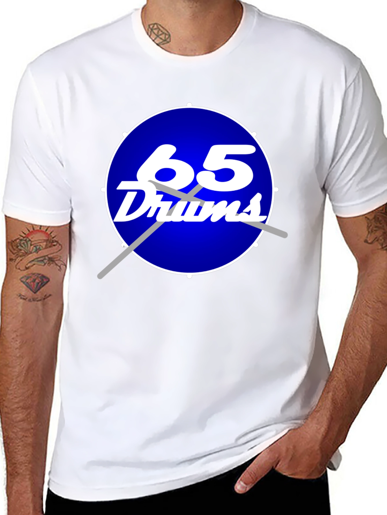 65 Drums T-Shirt - Music Lover Tee
