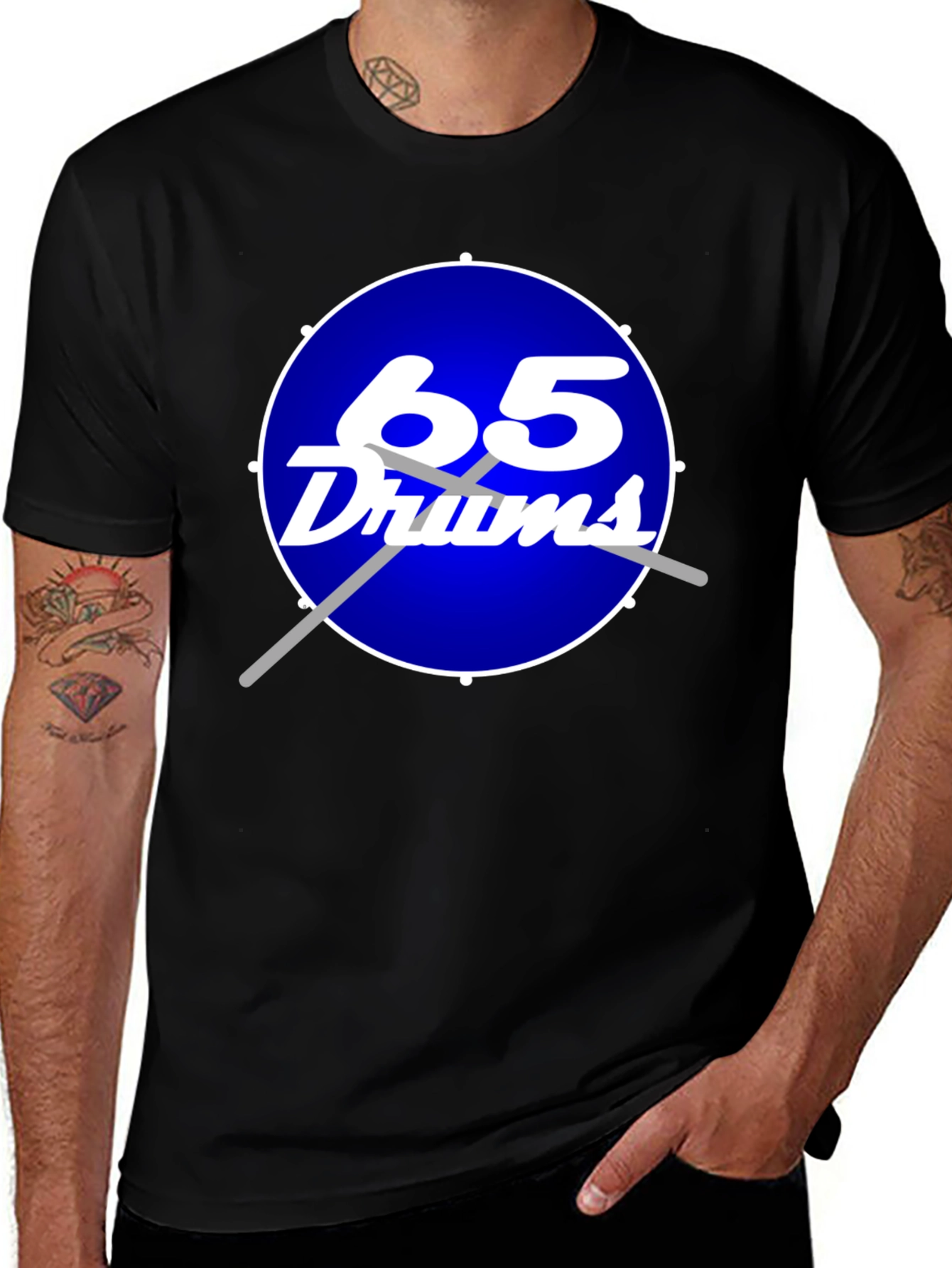 65 Drums T-Shirt - Music Lover Tee