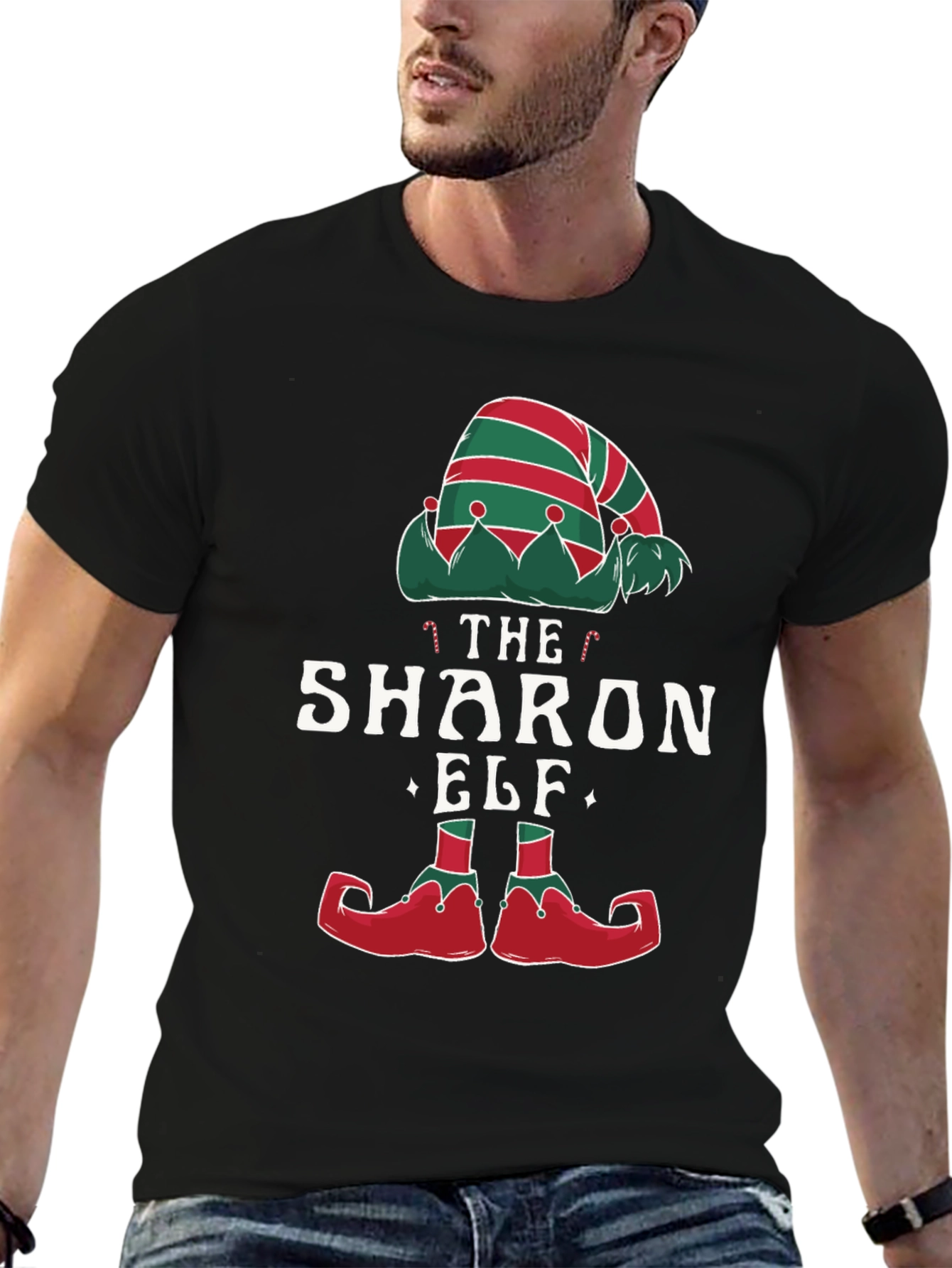 The Sharon Elf Matching Christmas T-Shirt