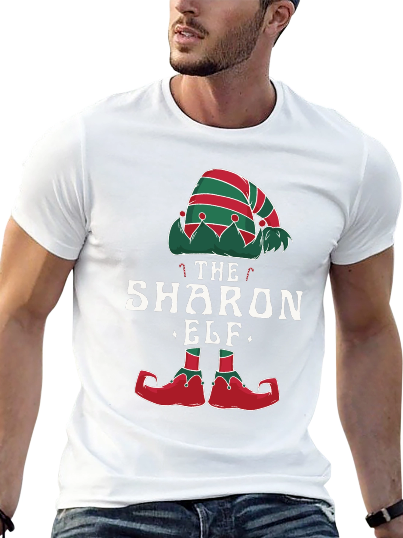 The Sharon Elf Matching Christmas T-Shirt