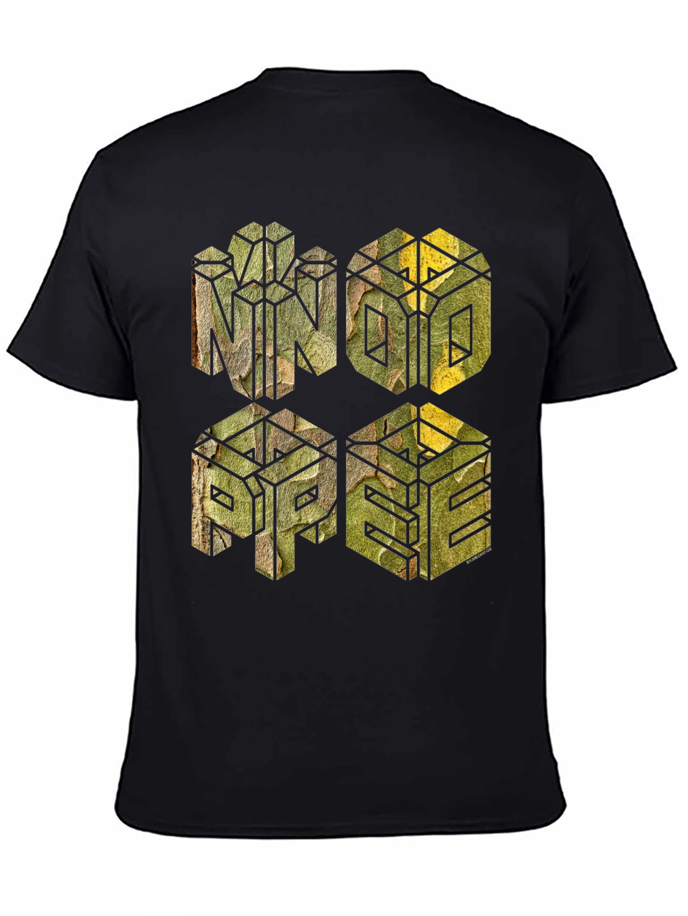 Geometric Camo Graphic T-Shirt - MNOPE Design