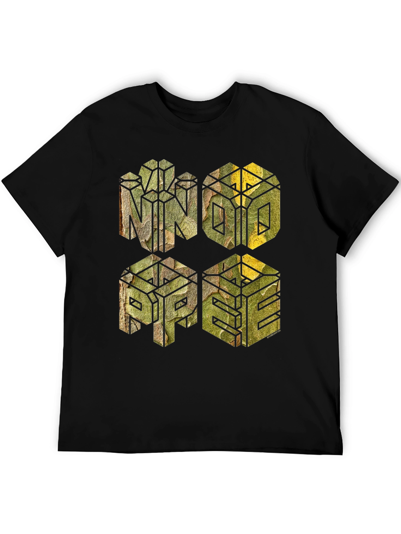 Geometric Camo Graphic T-Shirt - MNOPE Design