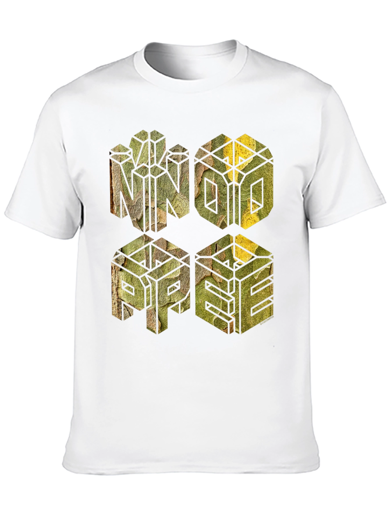 Geometric Camo Graphic T-Shirt - MNOPE Design