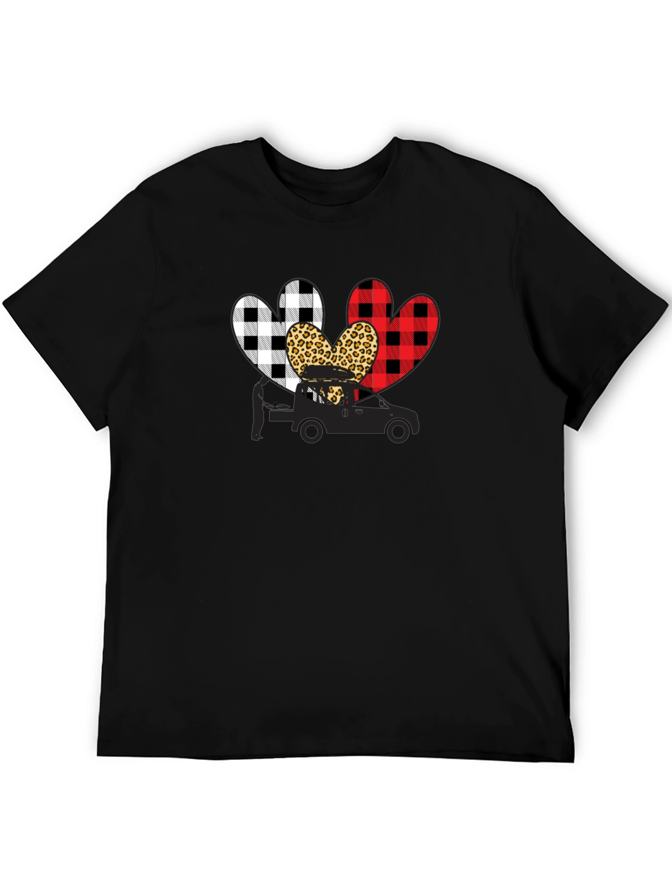 Heart Tow Truck Graphic T-Shirt